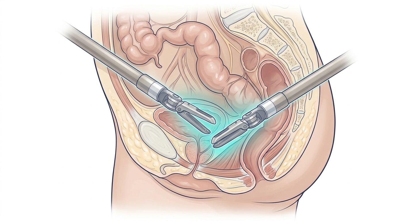 Chirurgie robot-assistée dans le pelvis
