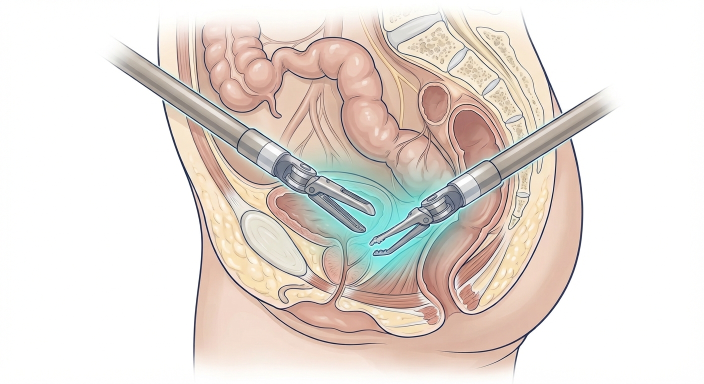 Chirurgie robot-assistée autour du rectum