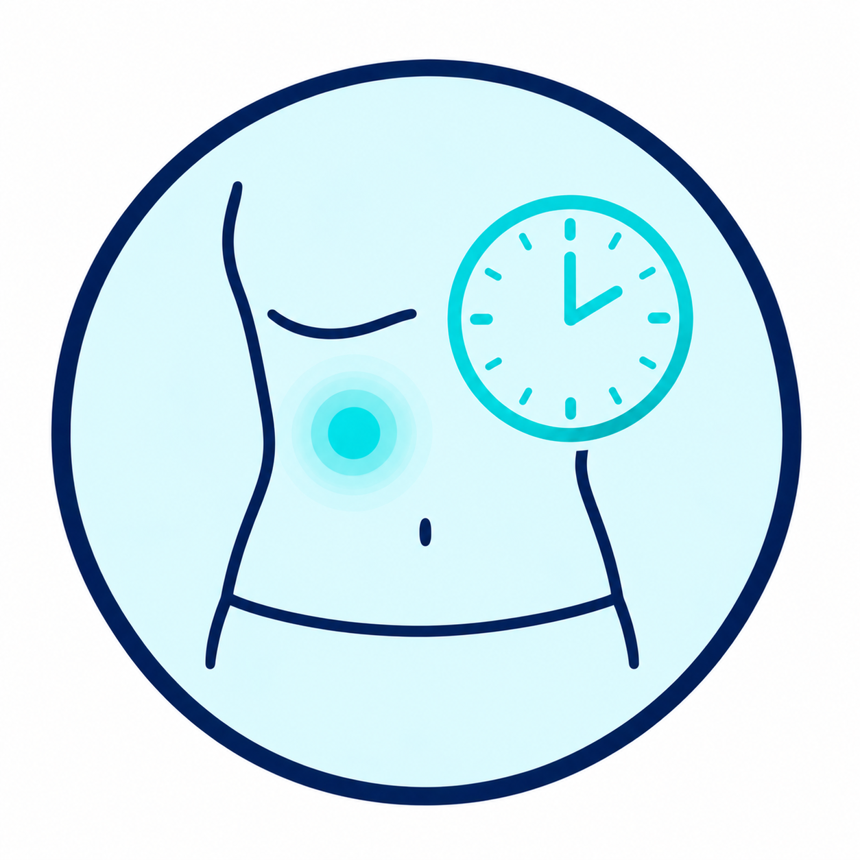 Illustration of a painful episode that can be caused by gallstones