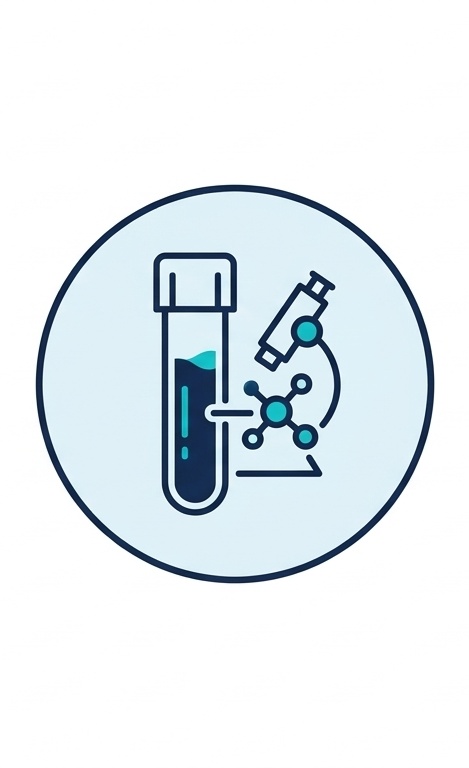 Illustration of a blood test in the work-up for gallstones