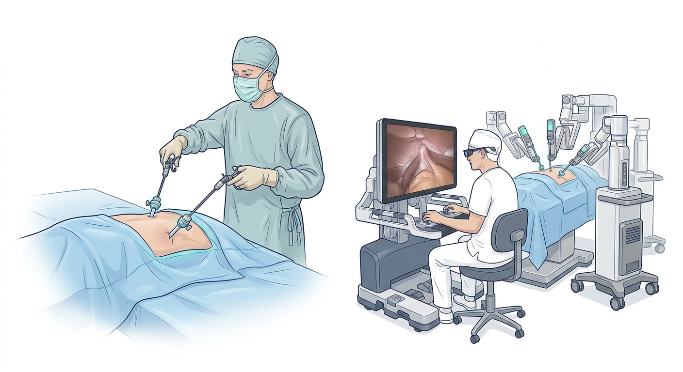 Laparoscopie et chirurgie robot-assistée