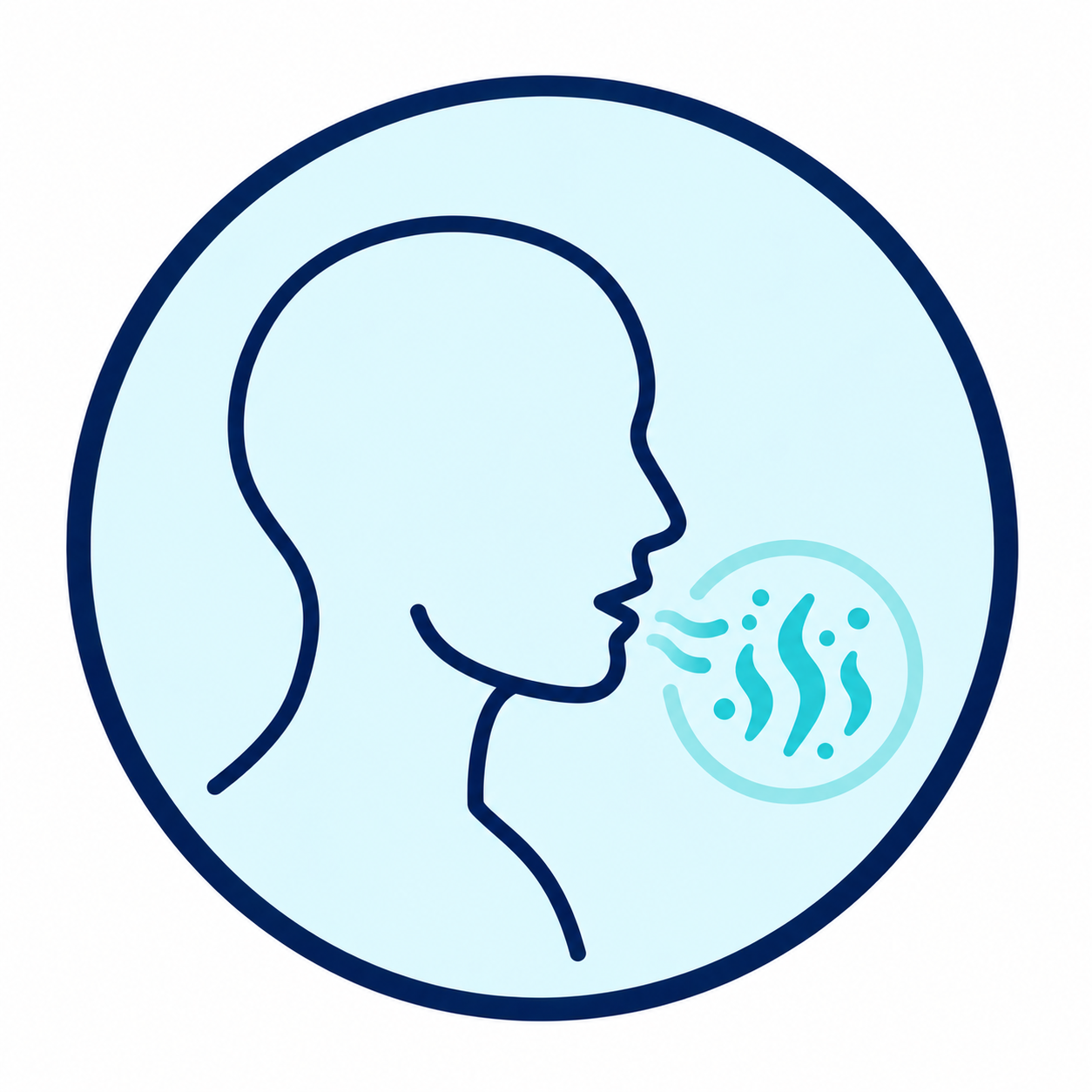 Illustration of nausea that may accompany a gallstone-related episode