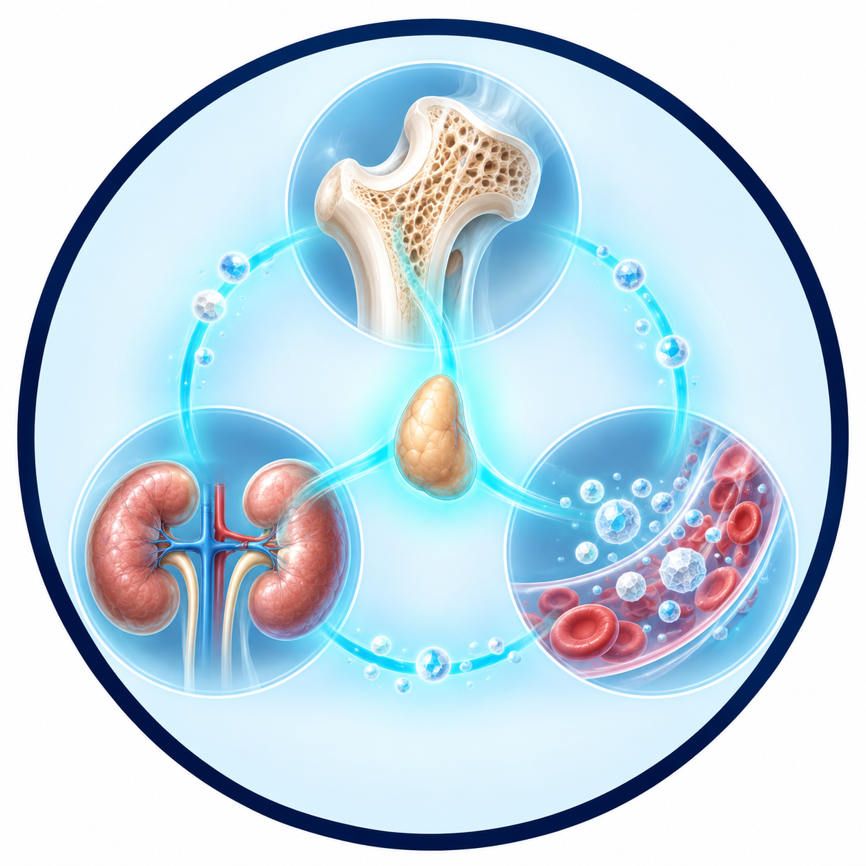 Role of the parathyroid glands and PTH in calcium regulation