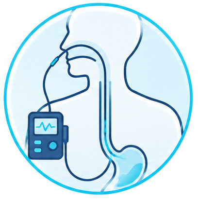 Illustration de la pH-métrie et de l’impédancemétrie dans le bilan du reflux gastro-œsophagien